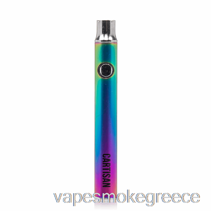 Vape Greece Cartisan Button Vv 350 510 μπαταρία Rainbow